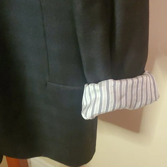 Austin Reed Gray Windowpane Wool Blazer - Picture 7 of 12